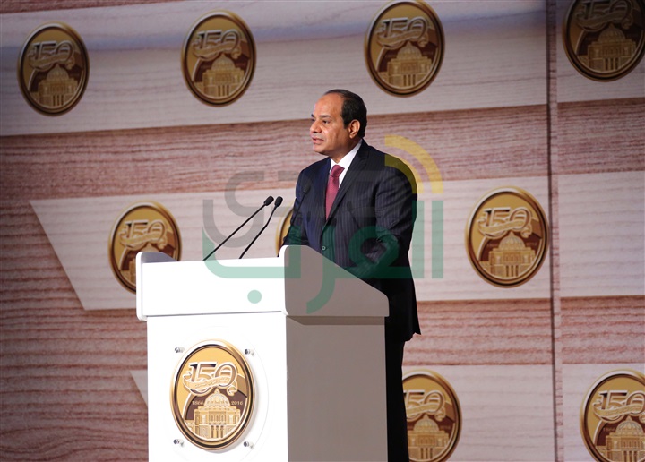 بالصور.. السيسي وعبدالعال وعدلي منصور يتصدرون احتفالية البرلمان