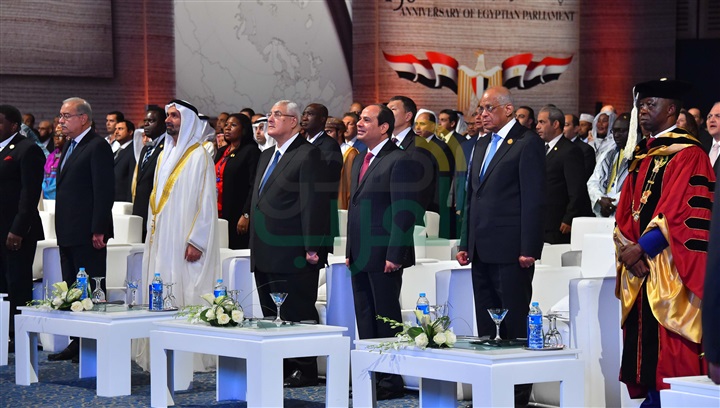 بالصور.. حضور السيد الرئيس للاحتفال بمرور 150 عاما على بدء الحياة النيابية في مصر 