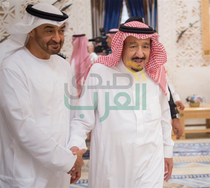  بالصور ..خادم الحرمين وولي عهد أبوظبي يبحثان قضايا المنطقة  