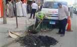 بالصور.. محافظة الإسكندرية تكثف أعمال تطهير شنايش الأمطار بحي شرق