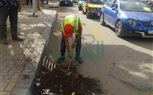 بالصور.. محافظة الإسكندرية تكثف أعمال تطهير شنايش الأمطار بحي شرق