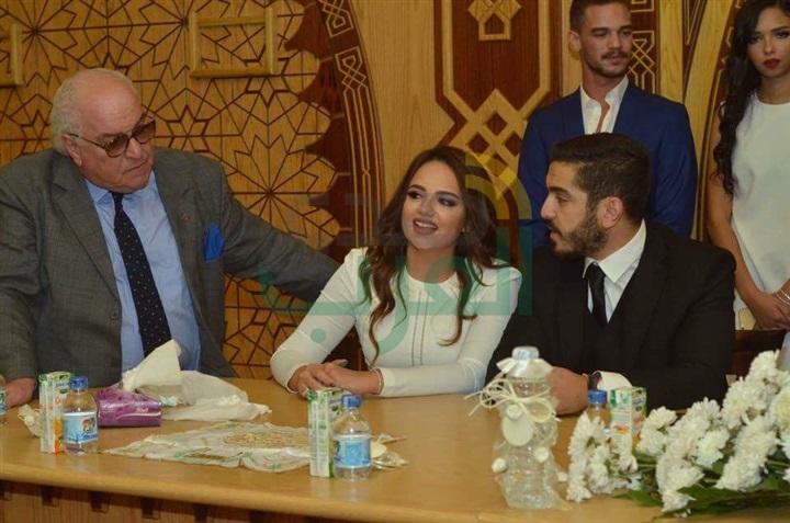 بالصور.. أحمد صيام يحتفل بعقد قران إبنته 