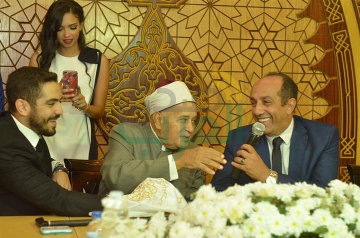 بالصور.. أحمد صيام يحتفل بعقد قران إبنته 