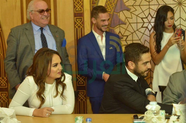 بالصور.. أحمد صيام يحتفل بعقد قران إبنته 