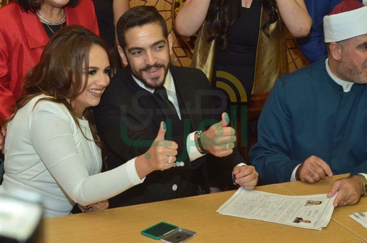 بالصور.. أحمد صيام يحتفل بعقد قران إبنته 