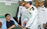 قيادات الشرطة تزور الضباط والجنود المصابين بالمجمع الطبي بالمعادي  
