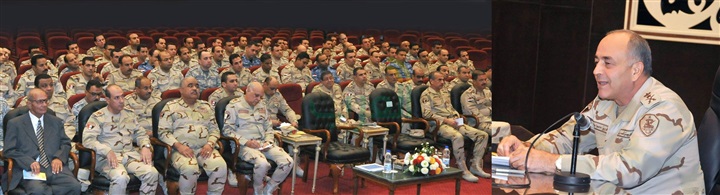 الفريق محمود حجازى يلتقى أعضاء هيئة تدريس المعهد الفنى للقوات المسلحة
