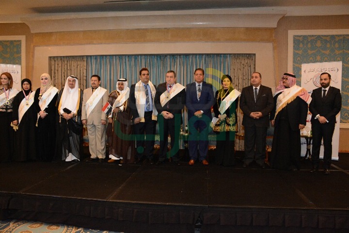 بالصور.. الصباح تحصل علي الدكتوراه الفخرية وسفيرة التسامح والسلام