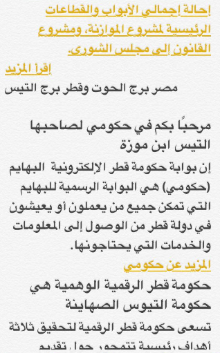 بالصور.. "العسكرية المصرية شرف" على موقع الحكومة القطرية