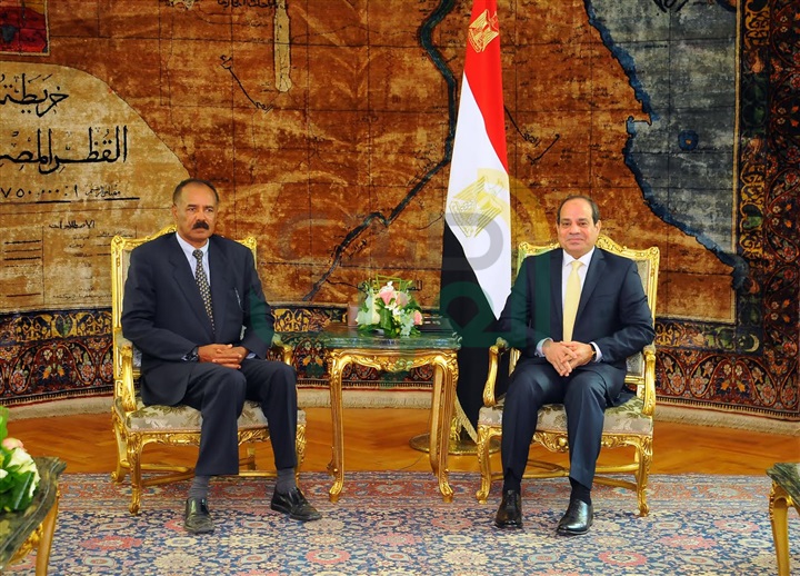 السيسي يستقبل رئيس دولة اريتريا  بقصر الاتحادية