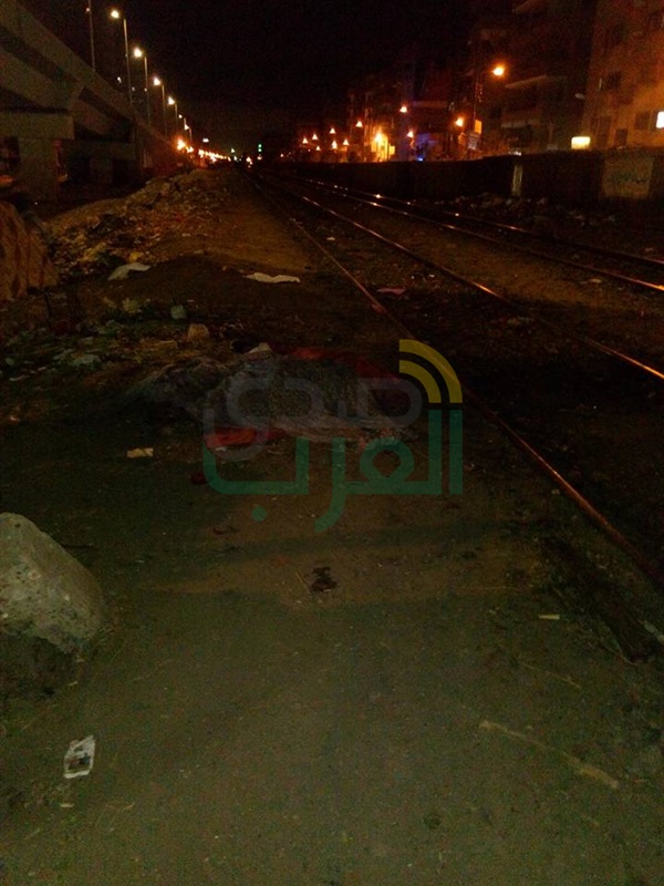بالصور...مصرع شخص دهسا بالقطار بالقليوبية