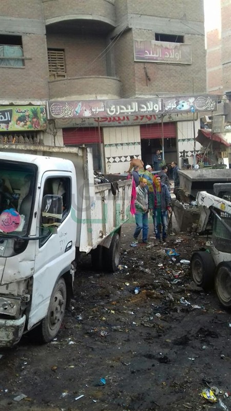 رفع 370طن قمامة من كافة التجمعات بالخصوص