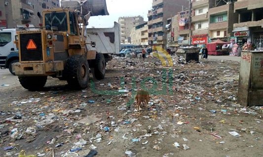رفع 370طن قمامة من كافة التجمعات بالخصوص
