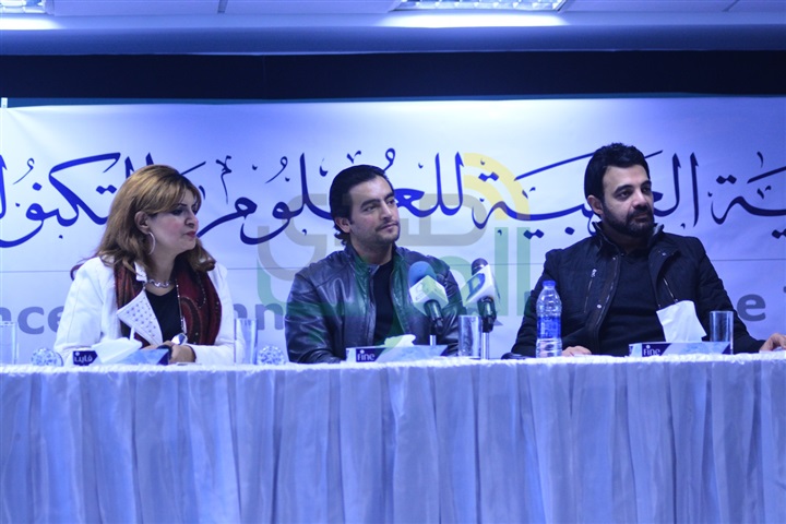  بالصور ..تكريم هانى سلامة فى اﻻكاديمية البحرية  بالقرية الذكية