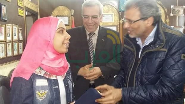  "تعليم القليوبية"  تكرم الاولى على المكفوفين بالثانويه العامة
