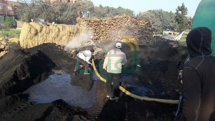بالصور...إزالة مكامير الفحم المخالفة بالقناطر الخيرية