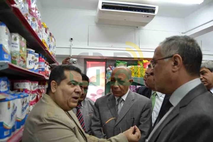 بالصور...افتتاح مجمع المواد الغذائية بشبرا الخيمة