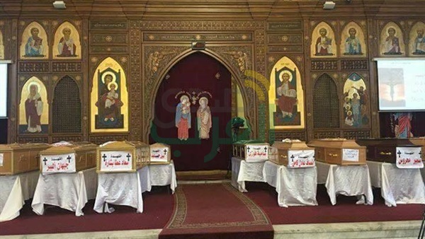 بالصور.. تشييع جثامين ضحايا تفجير الكنيسة البطرسية