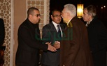 بالصور.. عمرو الليثي و رشوان توفيق و محمد فريد في عزاء احمد راتب