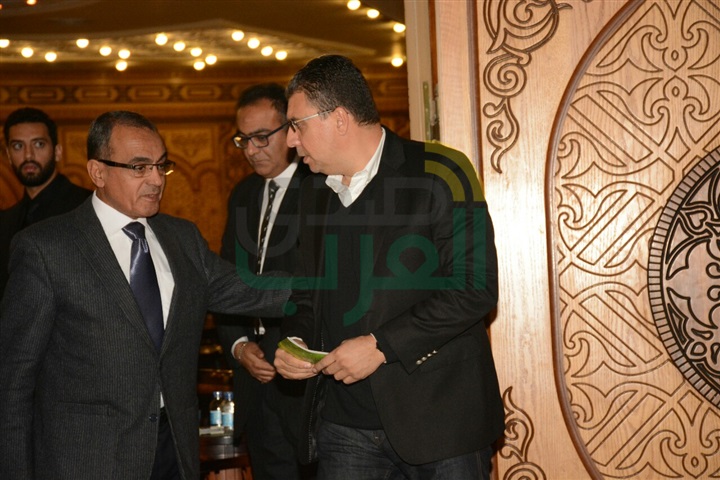 بالصور.. عمرو الليثي و رشوان توفيق و محمد فريد في عزاء احمد راتب