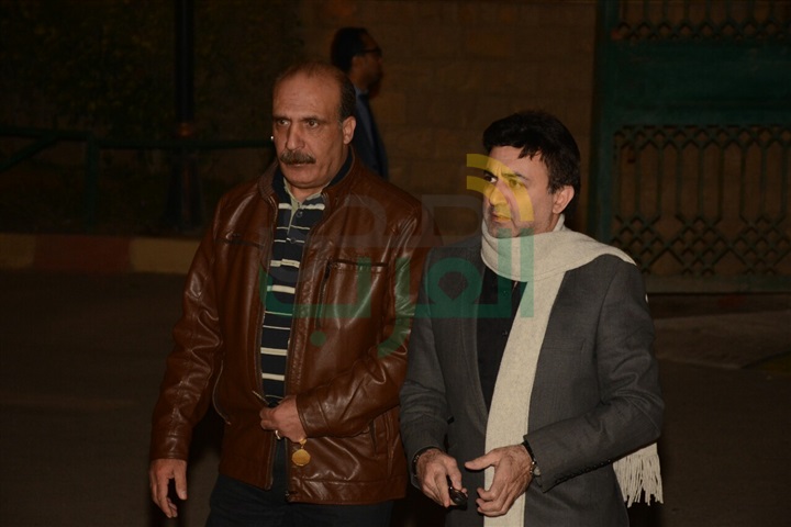 بالصور.. سمير صبرى والحلفاوي في عزاء زبيده ثروت
