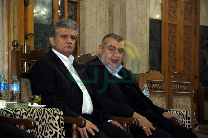 بالصور.. سمير صبرى والحلفاوي في عزاء زبيده ثروت