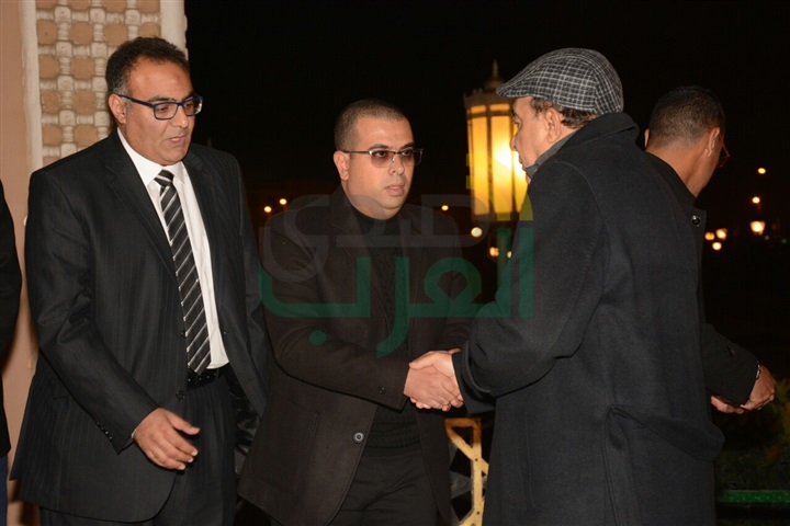 بالصور.. عمرو الليثي و رشوان توفيق و محمد فريد في عزاء احمد راتب
