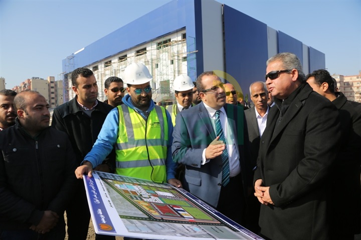بالصور.. وزير الرياضة يتفقد مشروع المركز الأوليمبي ببورسعيد