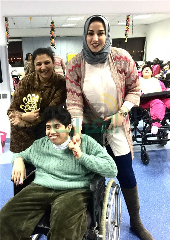 بالصور.. الشيخة أمنية الصباح تزور ذوى الاحتياجات الخاصة