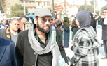  وصول معتز الدمرادش وزوجته للصلاة على 
