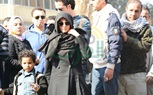  وصول معتز الدمرادش وزوجته للصلاة على 