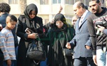  وصول معتز الدمرادش وزوجته للصلاة على 
