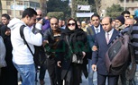  وصول معتز الدمرادش وزوجته للصلاة على 