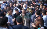  وصول معتز الدمرادش وزوجته للصلاة على 