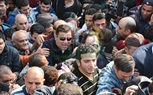  وصول معتز الدمرادش وزوجته للصلاة على 