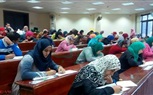 بالصور.. نائب رئيس جامعة بنها يافقد لجان امتحانات التمريض