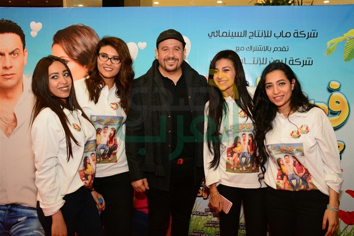 بالصور .. العرض الأول من فيلم "فين قلبي" بحضور أبطال الفيلم بسينما نايل سيتي