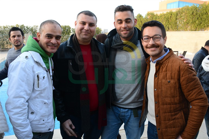 بالصور .. حورية فرغلي وأحمد زاهر يحتفلان ببدء تصوير "الحالة ج" بالصور .. حورية فرغلي وأحمد زاهر يحتفلان ببدء تصوير "الحالة ج"
