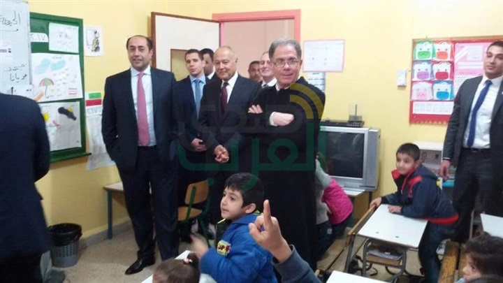 بالصور ....ابو الغيط يزور أحد مخيمات النازحين السوريين في لبنان