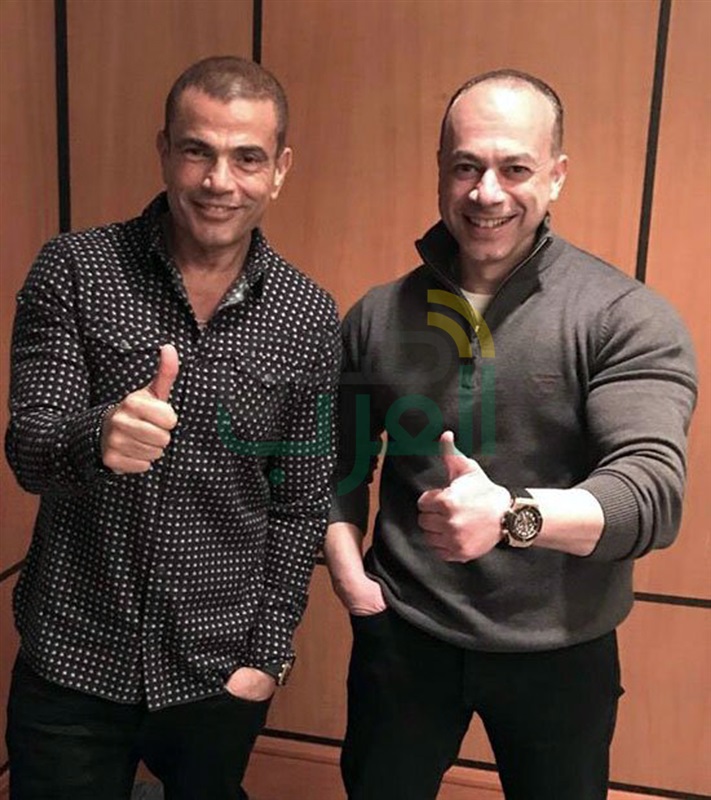 بالصور.. كواليس تعاقد عمرو دياب مع تامر مرسي على فيلم سينمائي