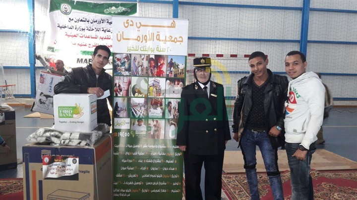 الأورمان توزع مساعدات على أسر المسجونين المفرج عنهم من أبناء الاسماعيلية