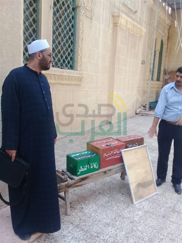 رفع صناديق التبرعات جمعية مسجد النبى دانيال ومسجد الجمعية الخيرية الإسلامية بغربال