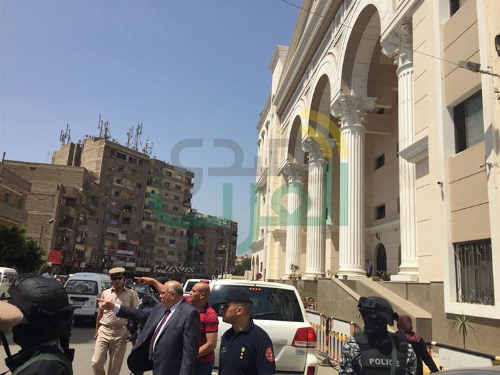بالصور..جولة لمدير أمن القليوبية بمجمع محاكم المنشية