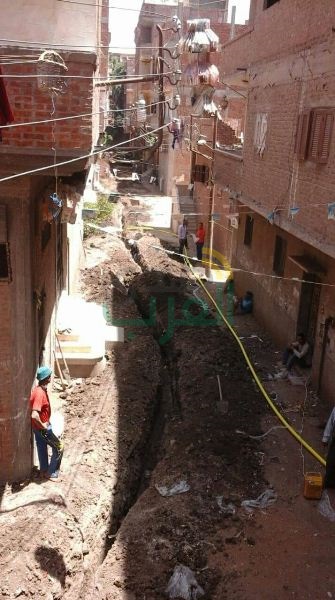 البدء فى تنفيذ أعمال الحفر لتوصيل الغاز الطبيعي بمركز ومدينة ههيا
