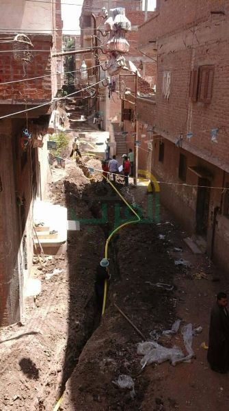 البدء فى تنفيذ أعمال الحفر لتوصيل الغاز الطبيعي بمركز ومدينة ههيا