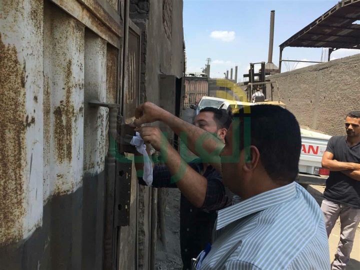  تشميع مصنع حديد تسليح غير مطابق للمواصفات بالخانكة 