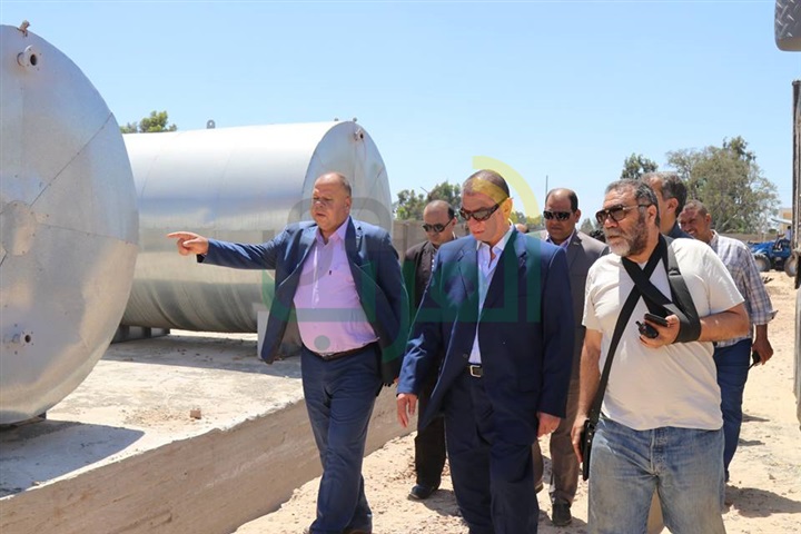 بالصور.. محافظ كفر الشيخ يتابع موقع إنشاء محطة الخلط الإسفلتية الجديدة