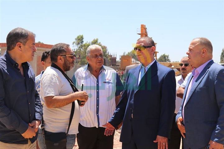 بالصور.. محافظ كفر الشيخ يتابع موقع إنشاء محطة الخلط الإسفلتية الجديدة