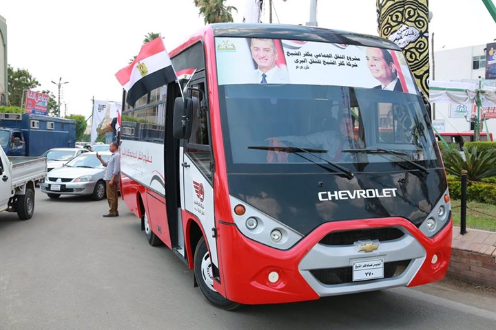  بالصور.. محافظ كفر الشيخ يطلق المرحلة الأولي لتشغيل مشروع النقل الداخلى 