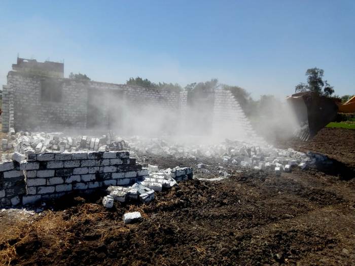 إزالة 16 حالة تعدى على الأراضى الزراعية بالشرقية 